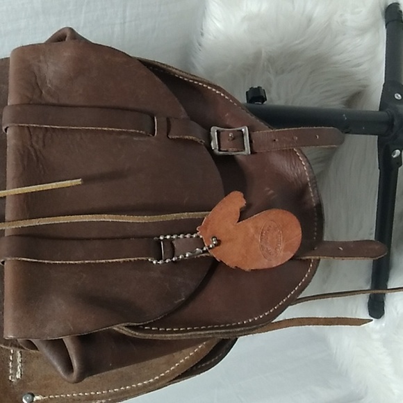 SALE! RARE! Buckaroo 1995 Vint Medium Leather Saddle Bag For Horse Or Motorcycle - Picture 3 of 16